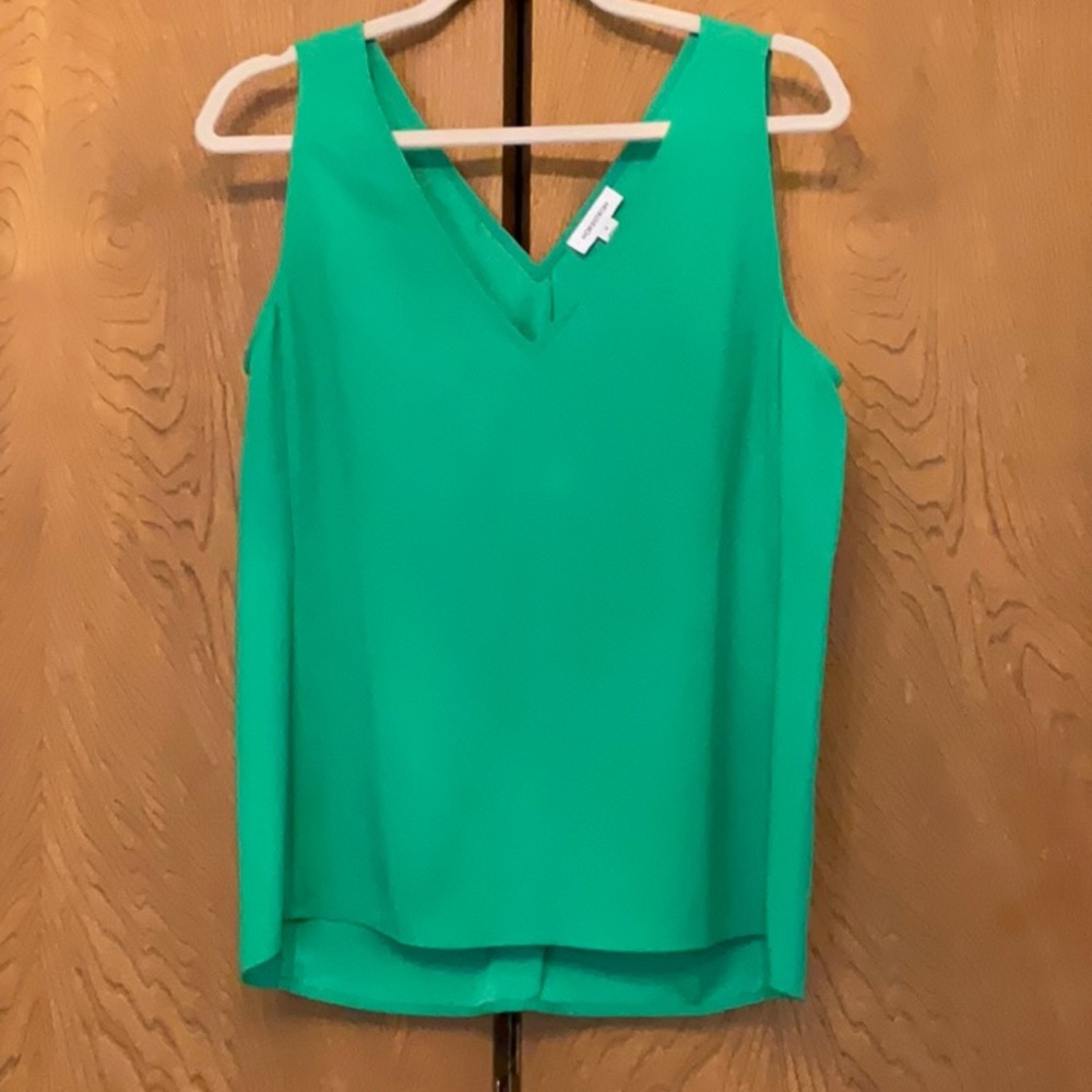 Green tank top, Nordstrom, medium.
